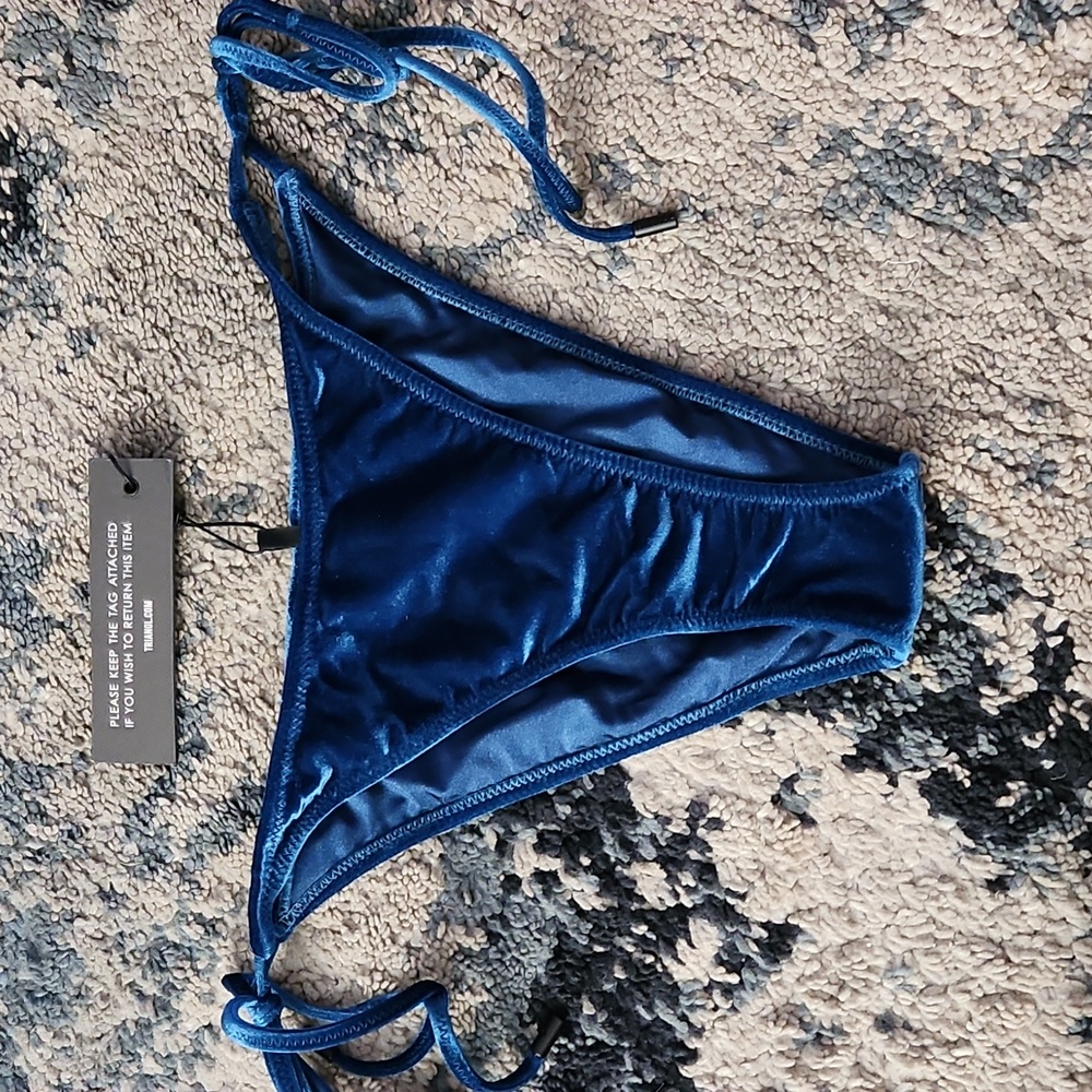 Velvet bathing suits bottom only triangl size large